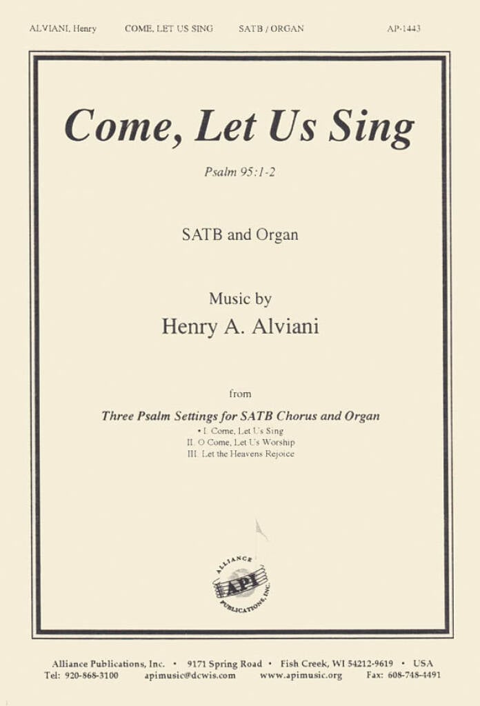 Come, Let Us Sing